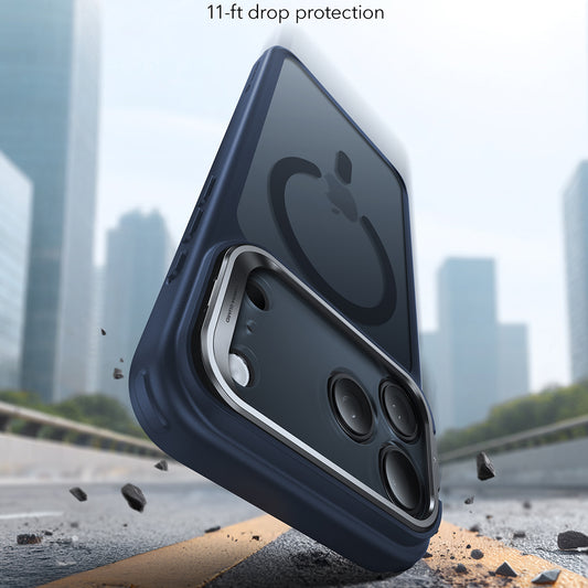 Husa MagSafe za Apple iPhone 17 Pro Max, ESR, Classic Hybrid Kickstand, Satensko Plava