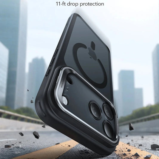 Husa MagSafe za Apple iPhone 17 Pro Max, ESR, Classic Hybrid Kickstand, Crna Satinirana