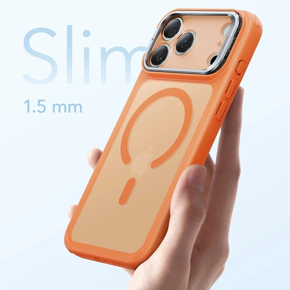 Husa MagSafe za Apple iPhone 17 Pro Max, ESR, Classic Hybrid Kickstand, Satinirana Narandžasta