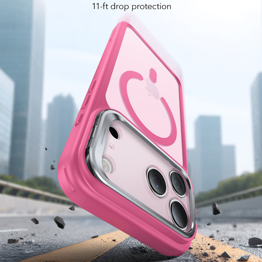 Futrola MagSafe za Apple iPhone 17 Pro Max, ESR, Classic Hybrid Kickstand, Roze Saten