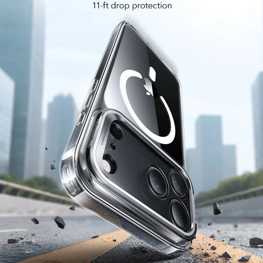 Futrola MagSafe za Apple iPhone 17 Pro Max, ESR, Classic Hybrid Kickstand, Transparentna