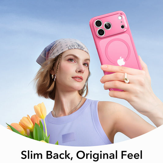 Husa MagSafe za Apple iPhone 17 Pro Max, ESR, Classic Hybrid, Roze Saten