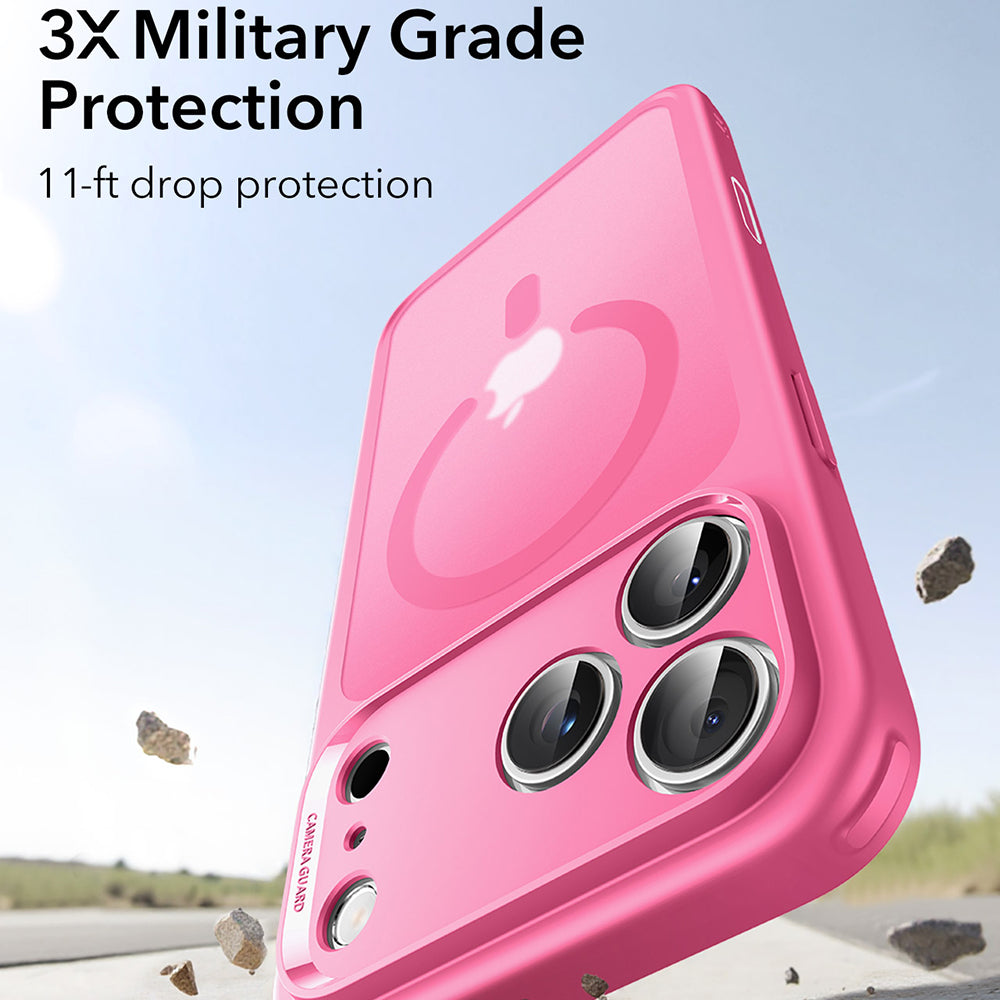 Husa MagSafe za Apple iPhone 17 Pro Max, ESR, Classic Hybrid, Roze Saten