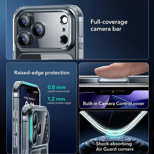 Futrola MagSafe za Apple iPhone 17 Pro Max, ESR, Classic Hybrid, Transparentna