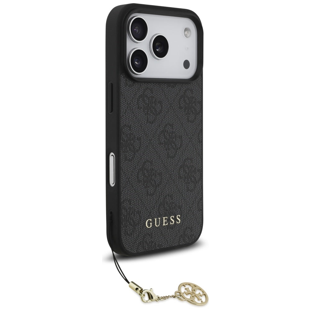 Husa MagSafe za Apple iPhone 17 Pro Max, Guess, 4G Charm Cradle, Crna