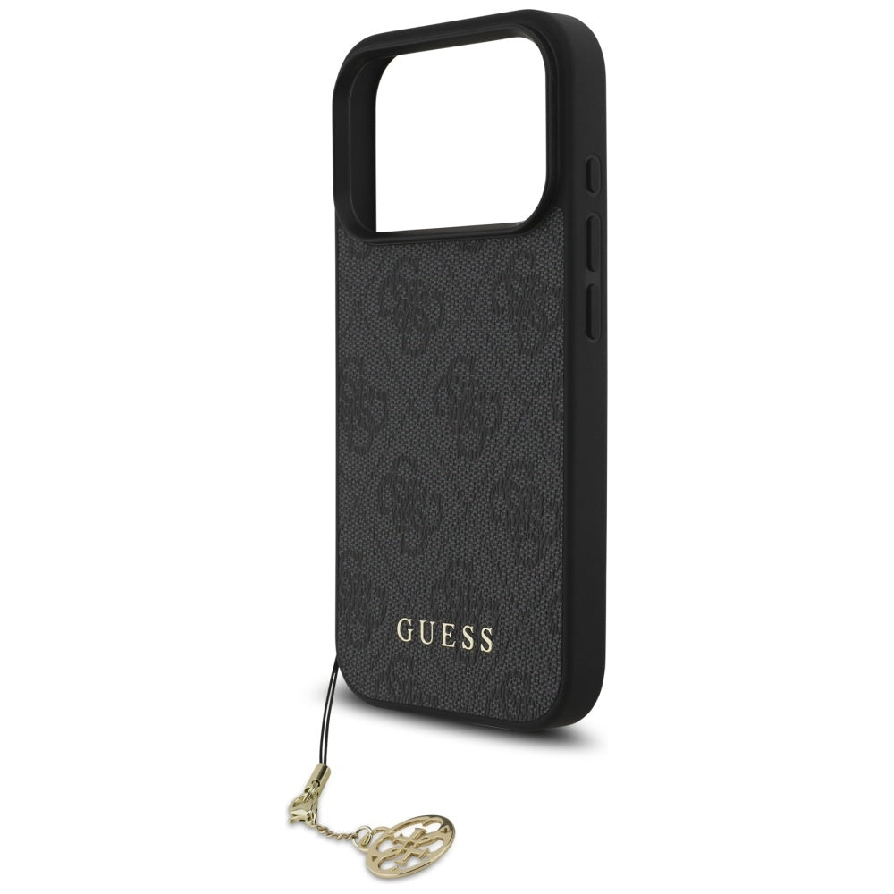 Husa MagSafe za Apple iPhone 17 Pro Max, Guess, 4G Charm Cradle, Crna