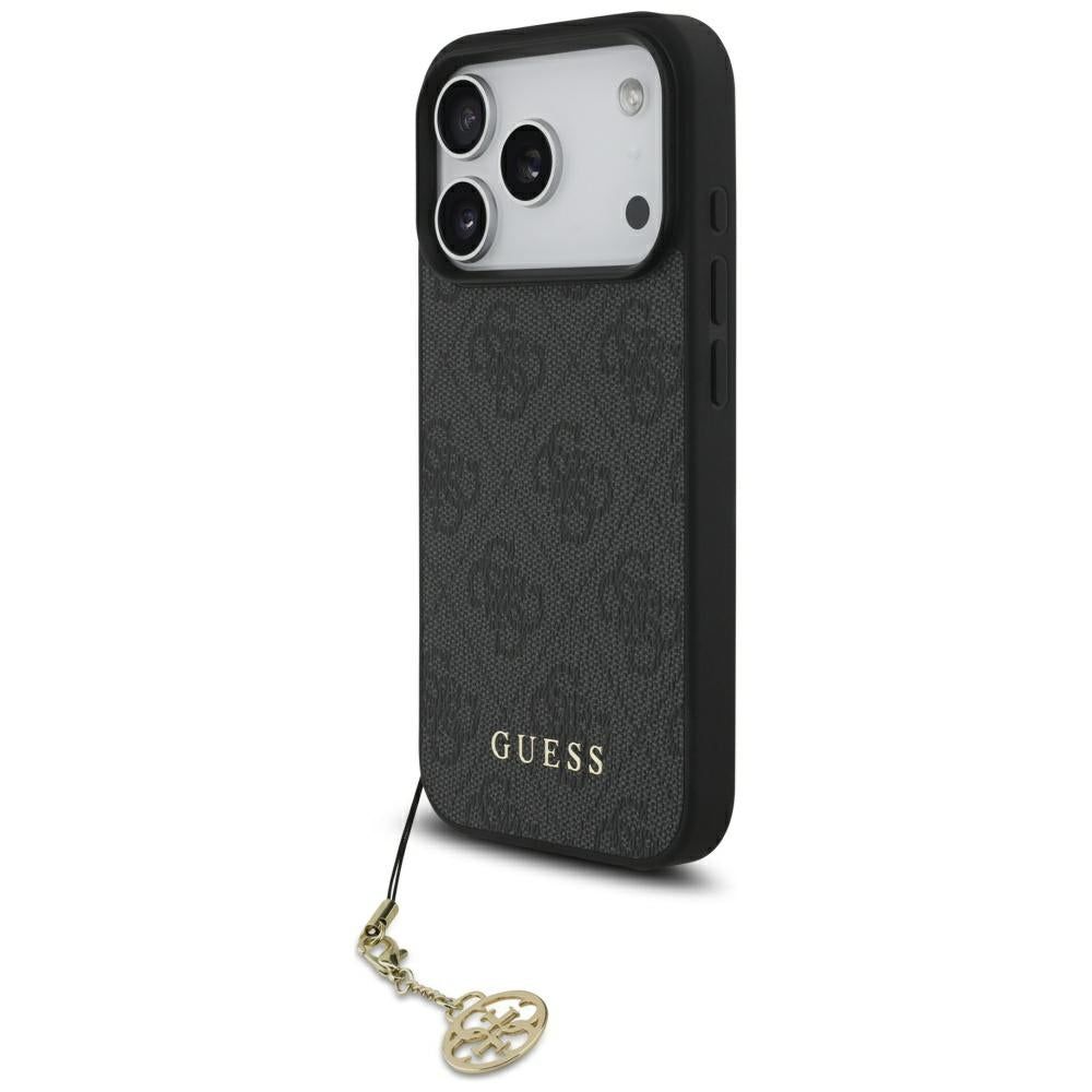 Husa MagSafe za Apple iPhone 17 Pro Max, Guess, 4G Charm Cradle, Crna