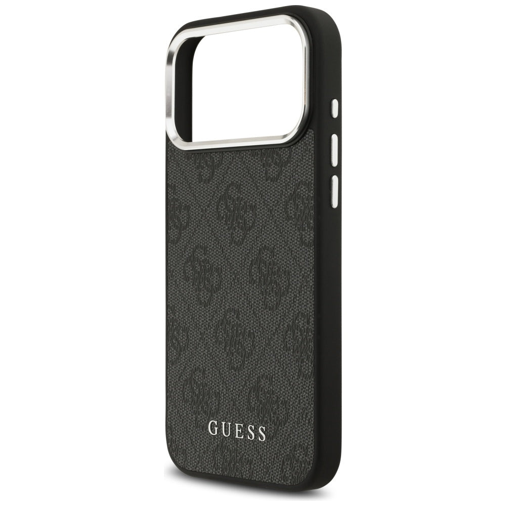 Futrola MagSafe za Apple iPhone 17 Pro Max, Guess, 4G Classic Logo, Crna