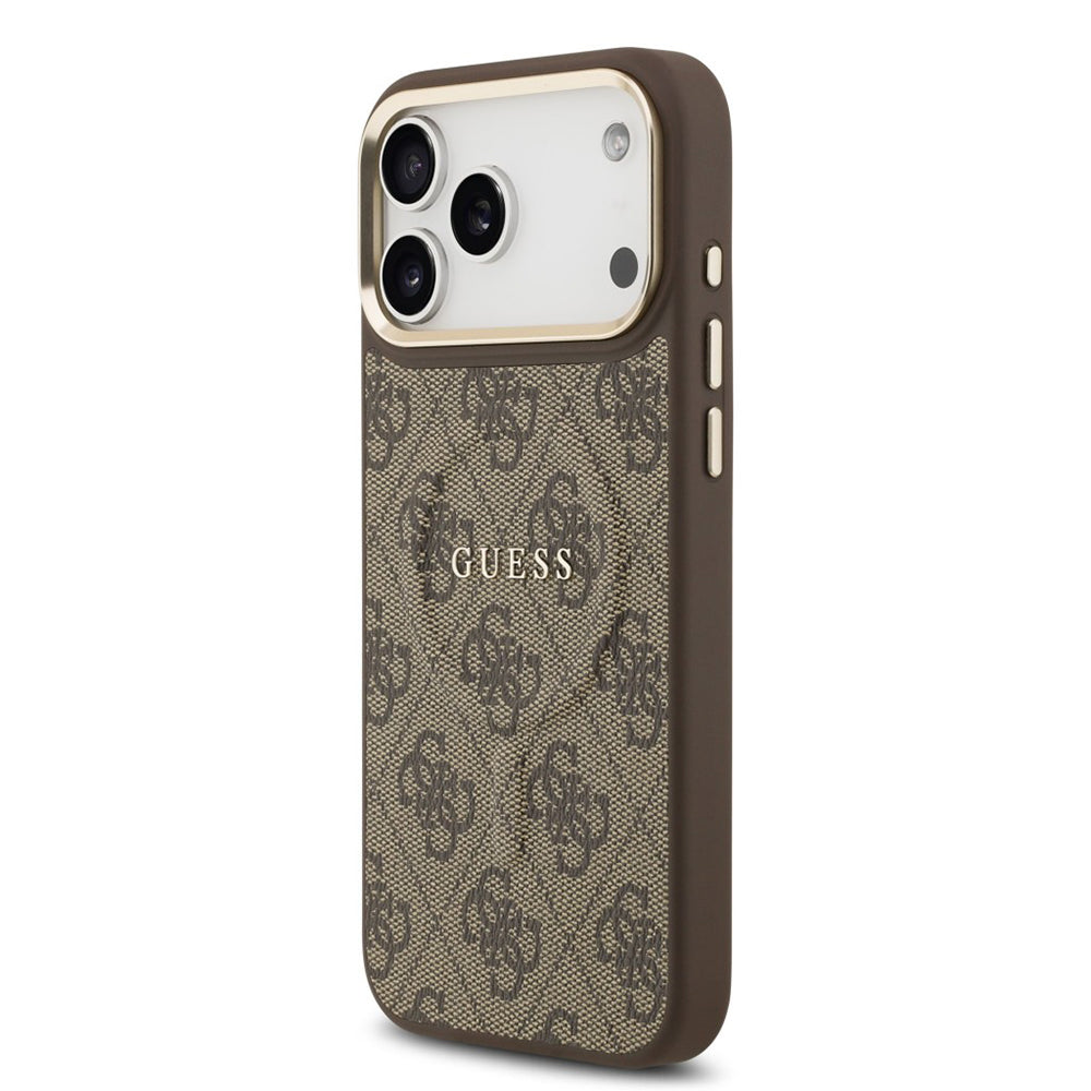 Futrola MagSafe za Apple iPhone 17 Pro Max, Guess, 4G Classic, Braon