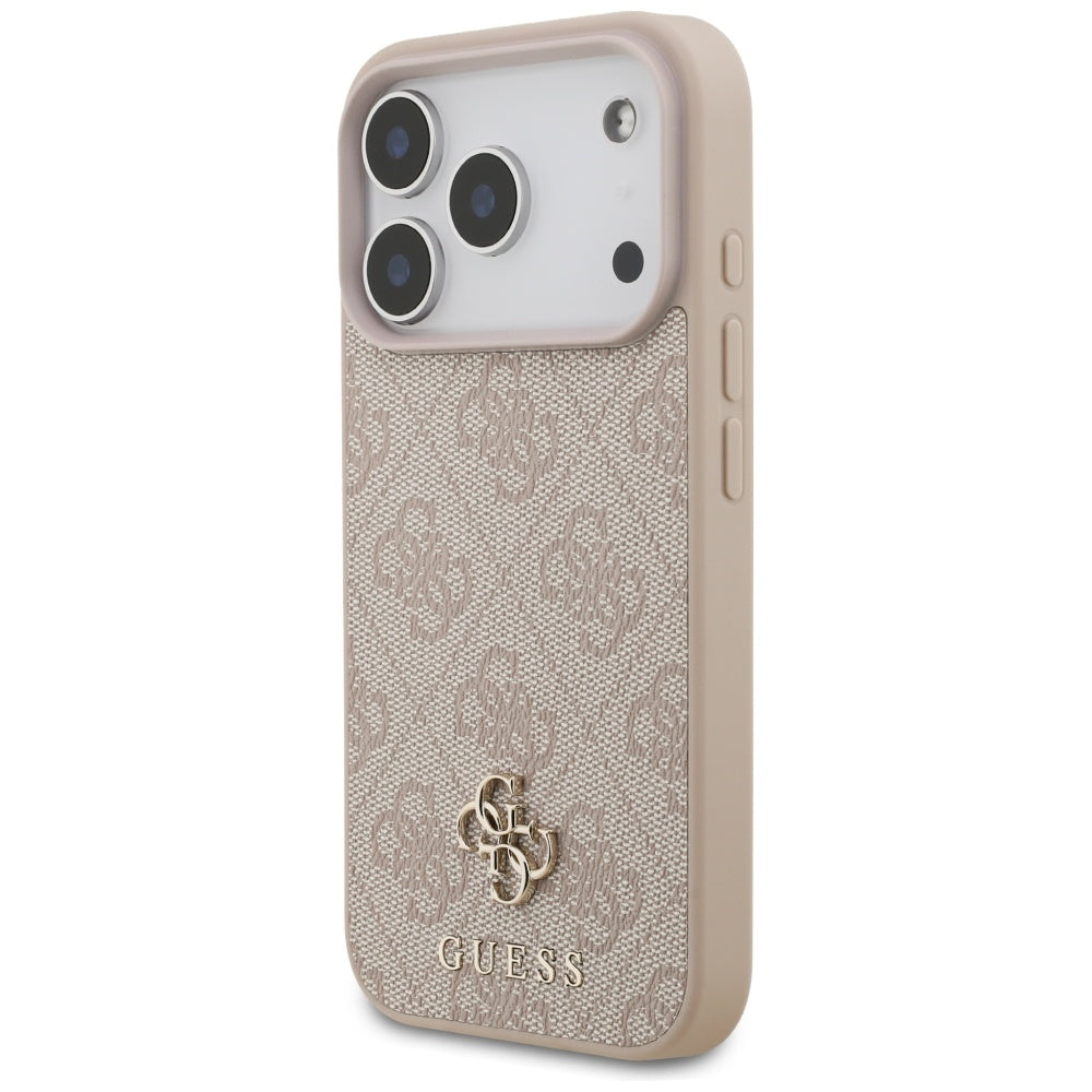 Futrola MagSafe za Apple iPhone 17 Pro Max, Guess, 4G Small and Classic Logo, Roze
