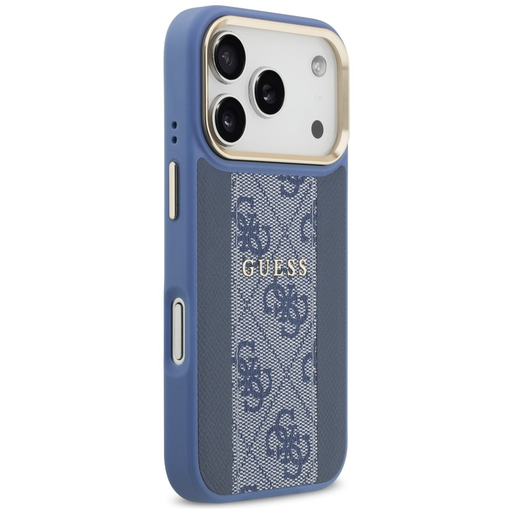 Futrola MagSafe za Apple iPhone 17 Pro Max, Guess, 4G Stripe, Plava