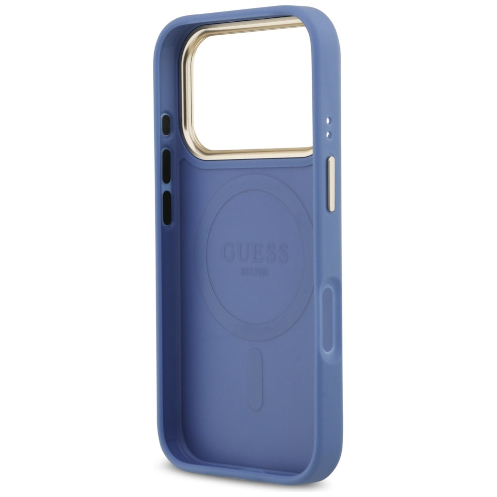 Futrola MagSafe za Apple iPhone 17 Pro Max, Guess, 4G Stripe, Plava