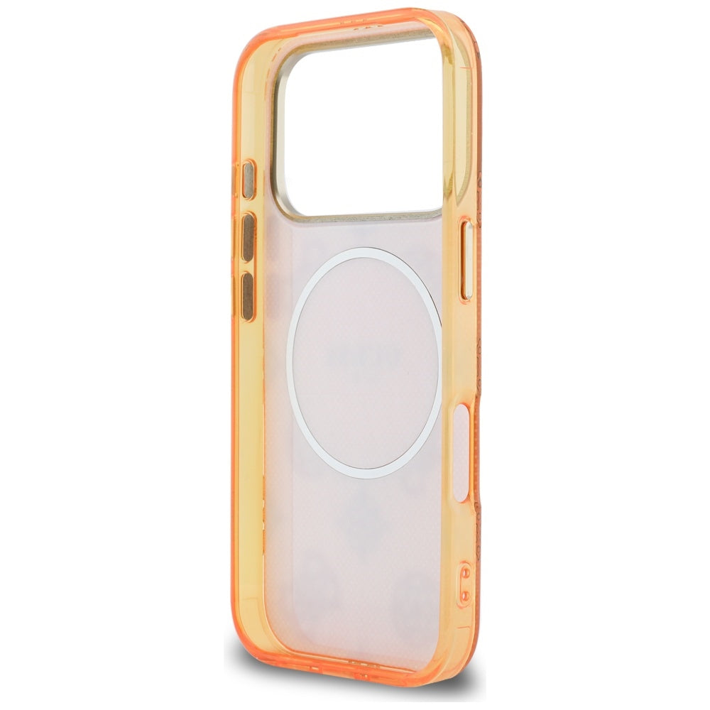 Futrola MagSafe za Apple iPhone 17 Pro Max, Guess, IML Peony Dot, Narandžasta
