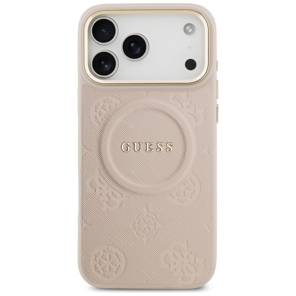 Futrola MagSafe za Apple iPhone 17 Pro Max, Guess, Peony Hot Stamp, Roze