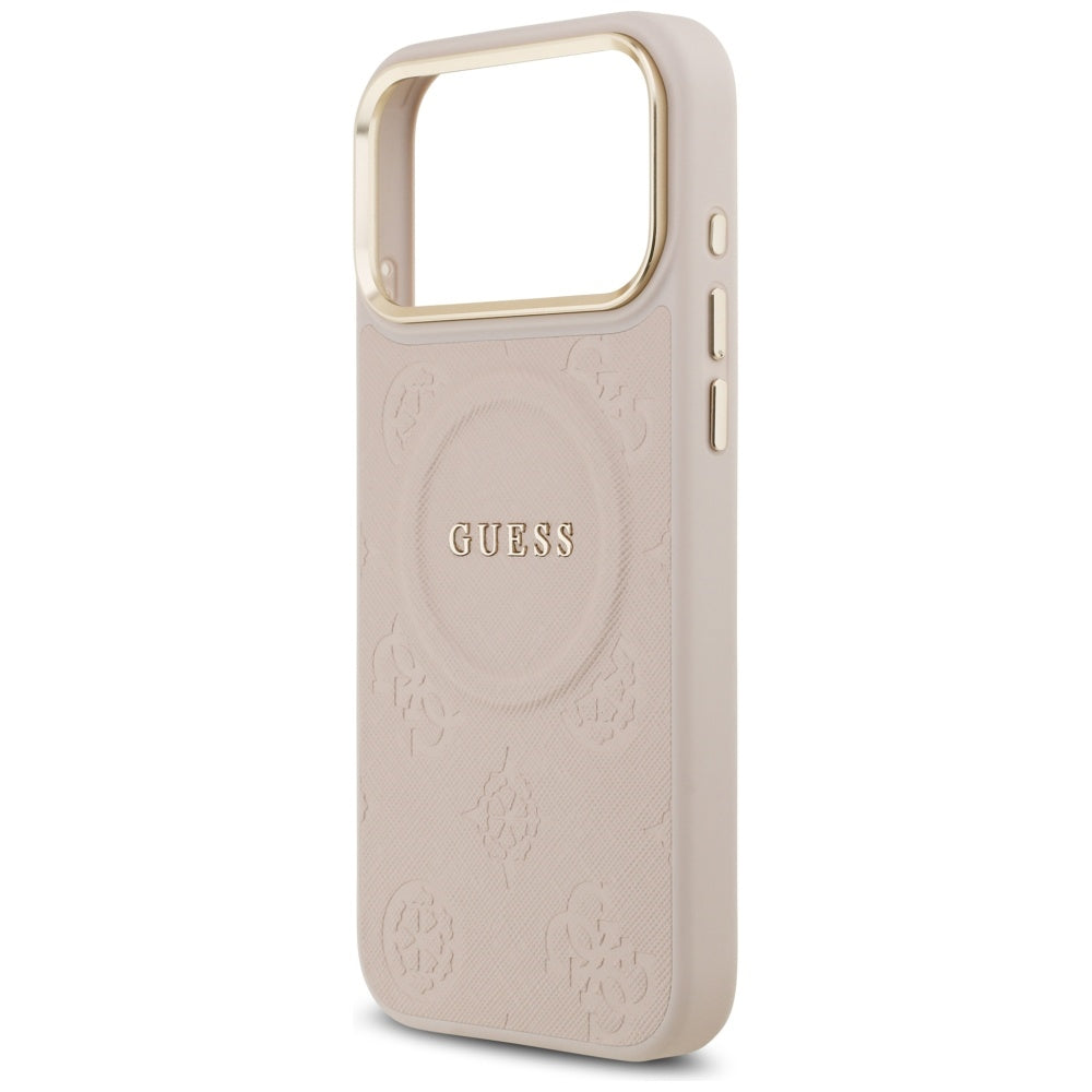 Futrola MagSafe za Apple iPhone 17 Pro Max, Guess, Peony Hot Stamp, Roze