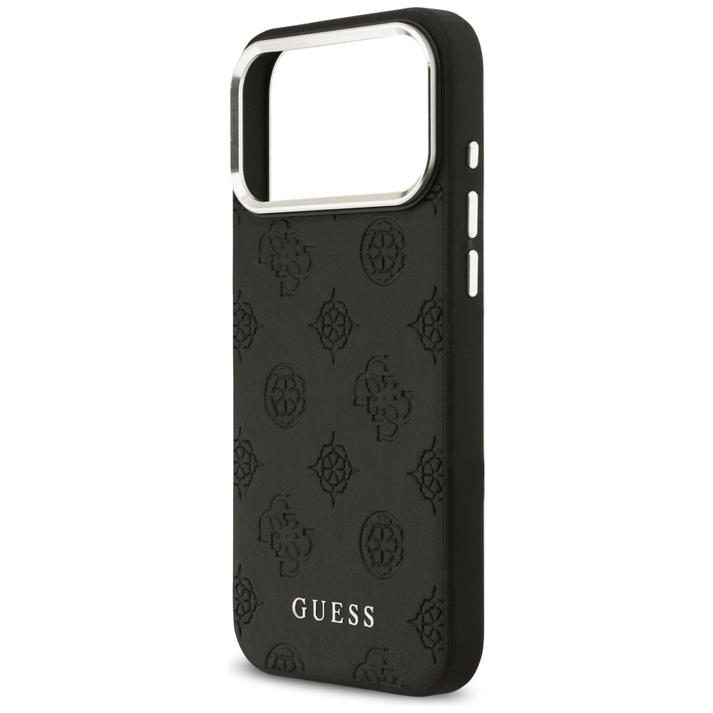 Futrola MagSafe za Apple iPhone 17 Pro Max, Guess, Peony Hot Stamp Script, Crna