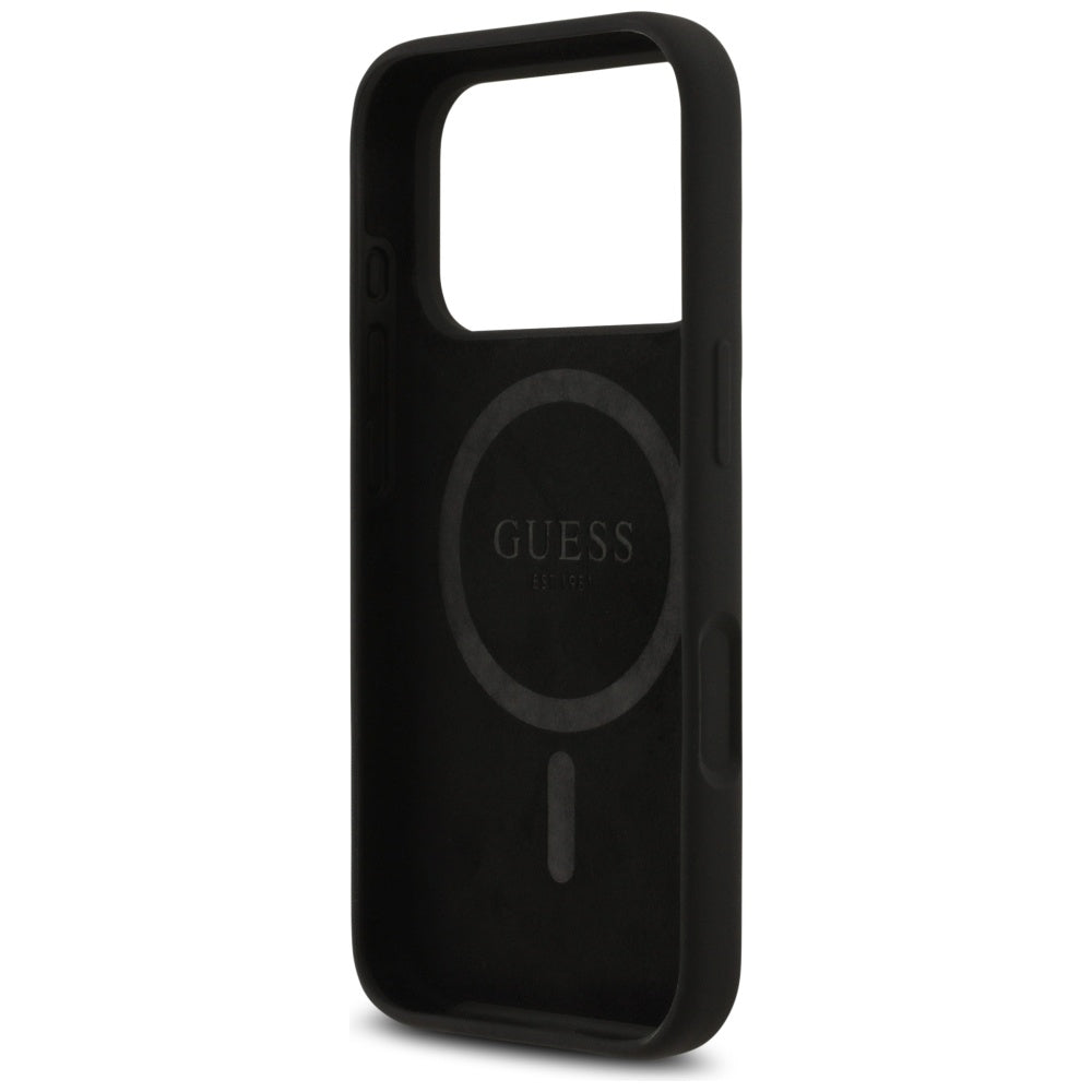 Futrola MagSafe za Apple iPhone 17 Pro Max, Guess, Triangle Logo, Crna