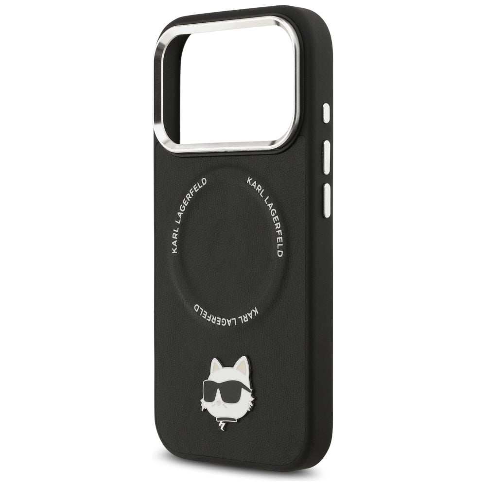 Futrola MagSafe za Apple iPhone 17 Pro Max, Karl Lagerfeld, Choupette Pin, Crna