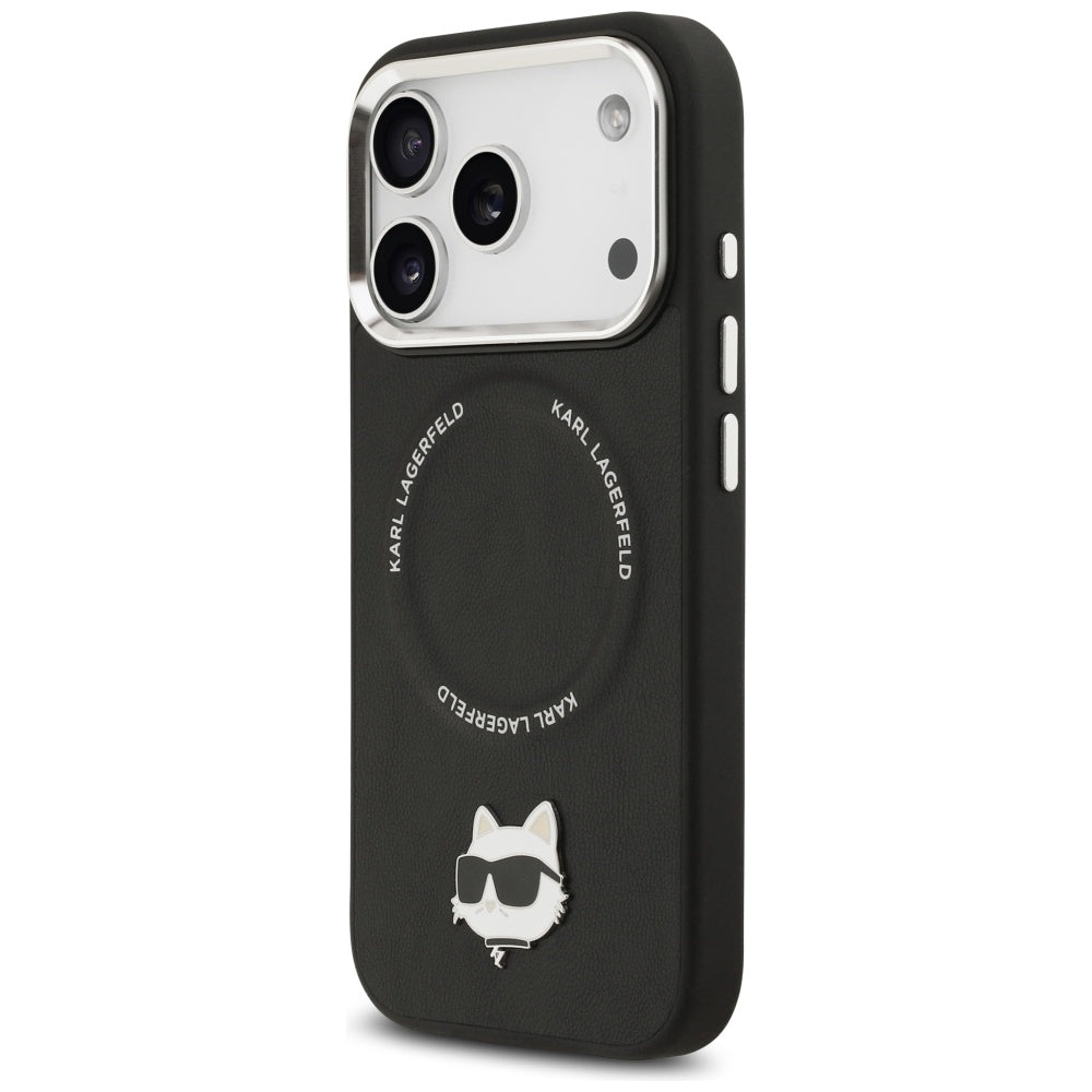 Futrola MagSafe za Apple iPhone 17 Pro Max, Karl Lagerfeld, Choupette Pin, Crna