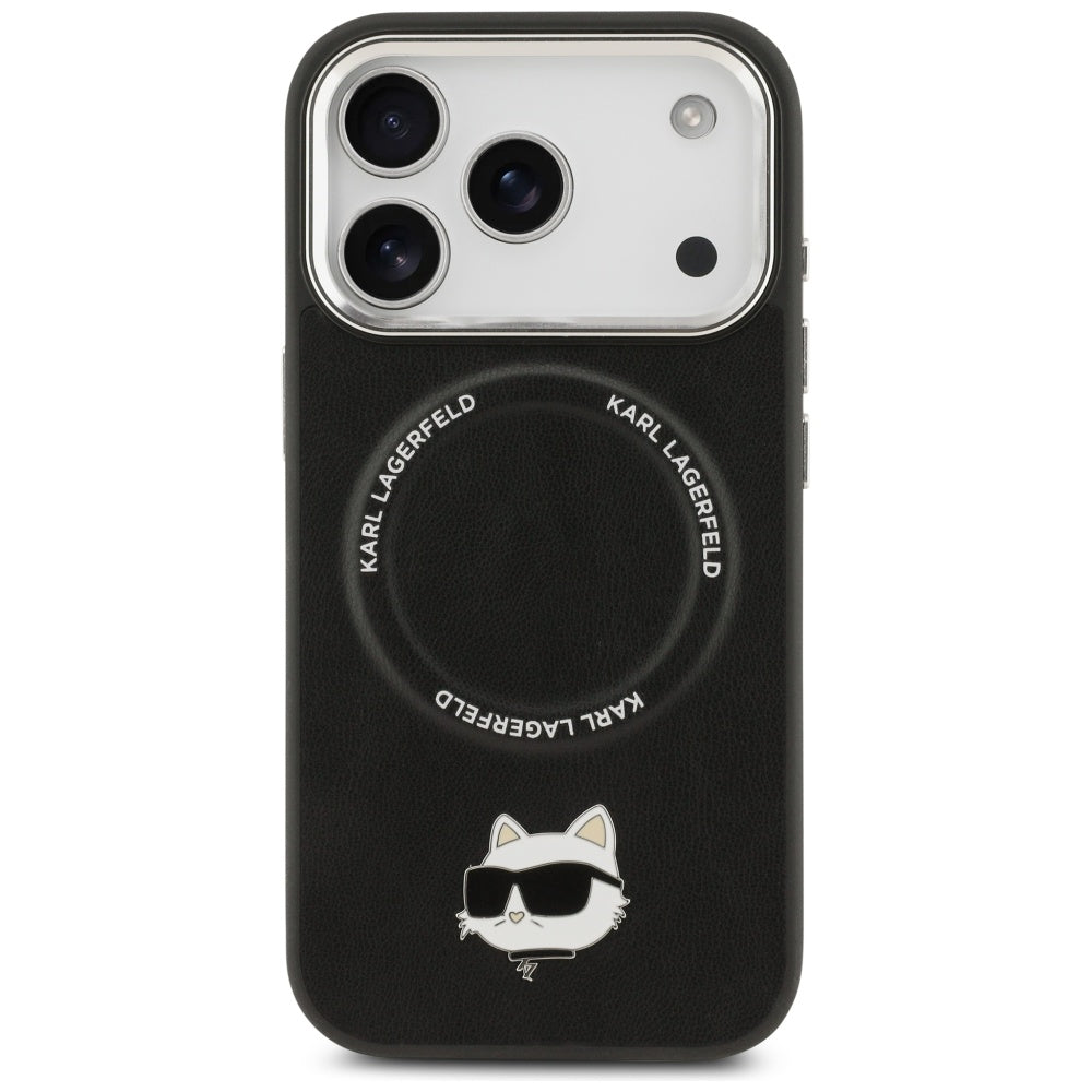 Futrola MagSafe za Apple iPhone 17 Pro Max, Karl Lagerfeld, Choupette Pin, Crna