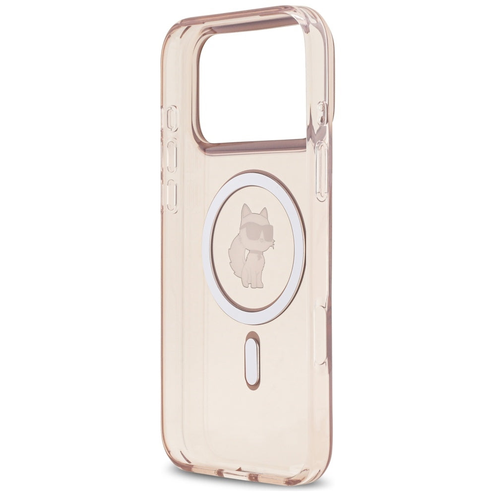 Futrola MagSafe za Apple iPhone 17 Pro Max, Karl Lagerfeld, IML Choupette, Roze
