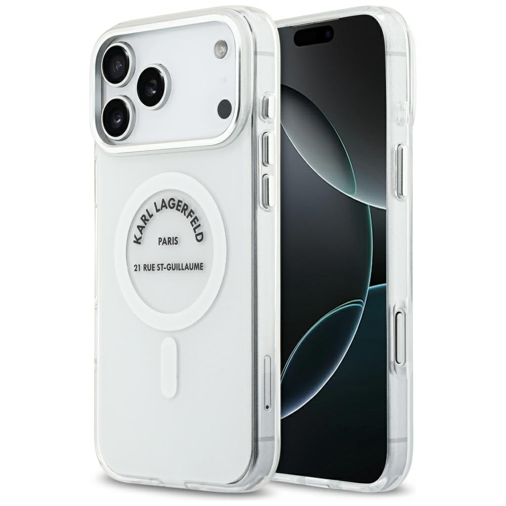 Futrola MagSafe za Apple iPhone 17 Pro Max, Karl Lagerfeld, IML Logo RSG, Providna