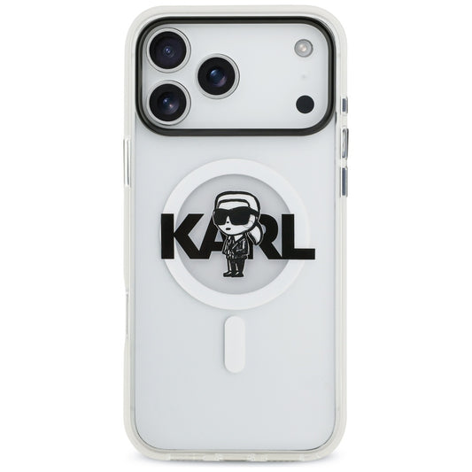 Futrola MagSafe za Apple iPhone 17 Pro Max, Karl Lagerfeld, IML Sketch Logo Karl, Providna
