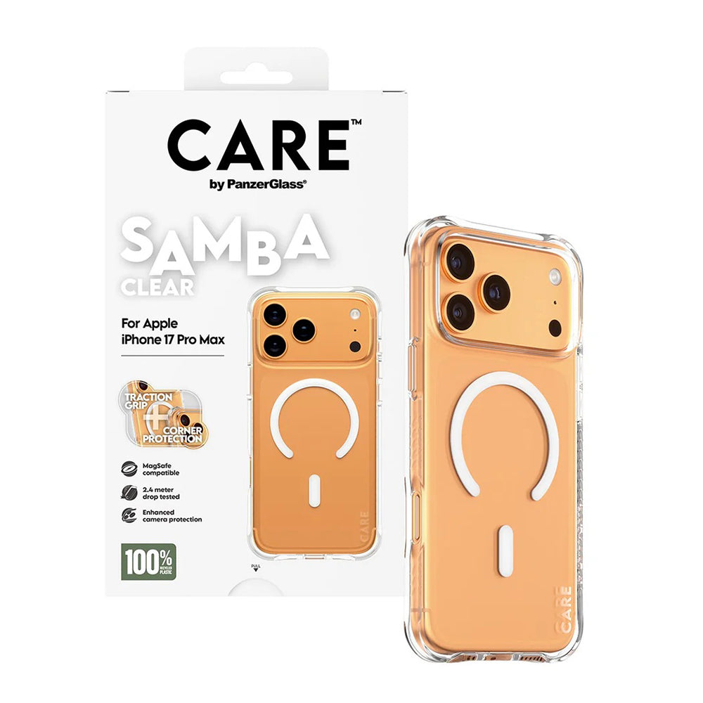Futrola MagSafe za Apple iPhone 17 Pro Max, PanzerGlass, Care Fashionable, Transparent Bela