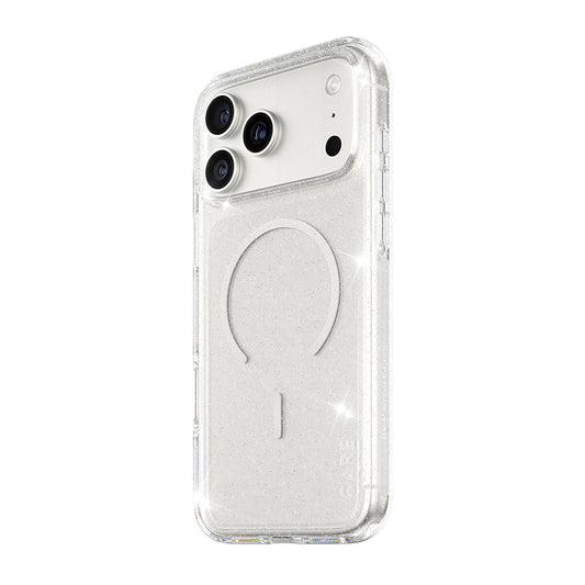 Futrola MagSafe za Apple iPhone 17 Pro Max, PanzerGlass, Care Urban Explorer Star Lit, Transparentna Bela