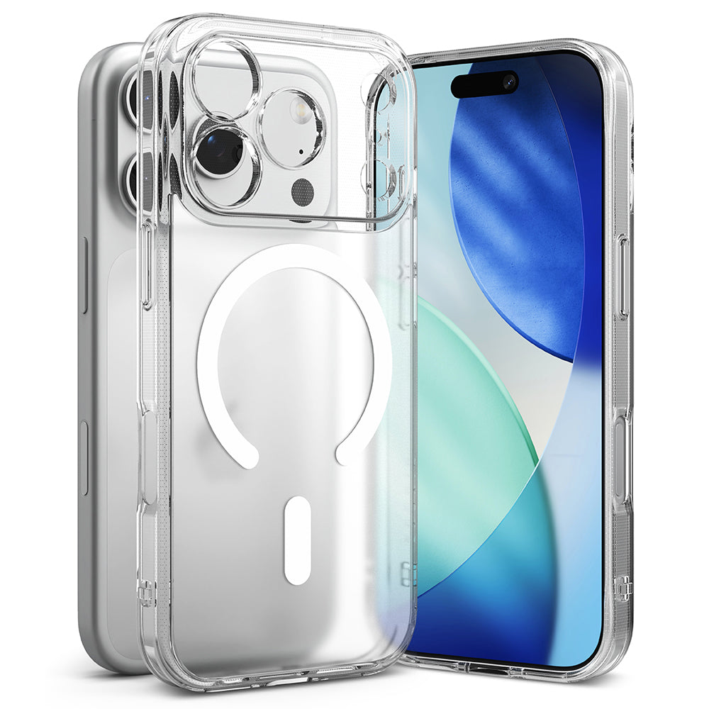 Futrola MagSafe za Apple iPhone 17 Pro Max, Ringke, Fusion, Mat Transparent