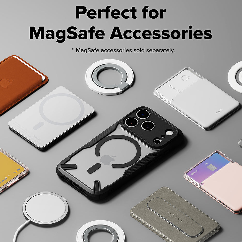 Futrola MagSafe za Apple iPhone 17 Pro Max, Ringke, Fusion X, Crna