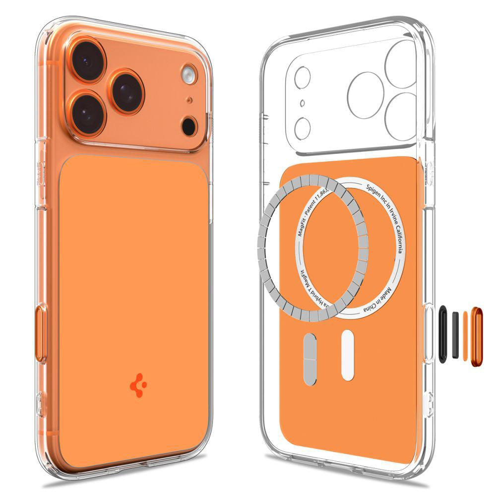 Husa MagSafe za Apple iPhone 17 Pro Max, Spigen, Ultra Hybrid T, Narandžasta ACS10474