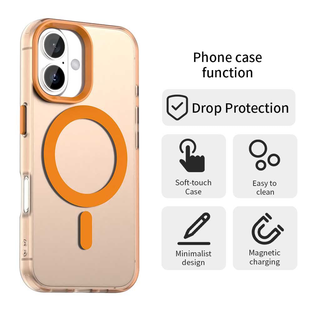 Futrola MagSafe za Apple iPhone 17 Pro Max, Techsuit, CandyCase, Narandžasta