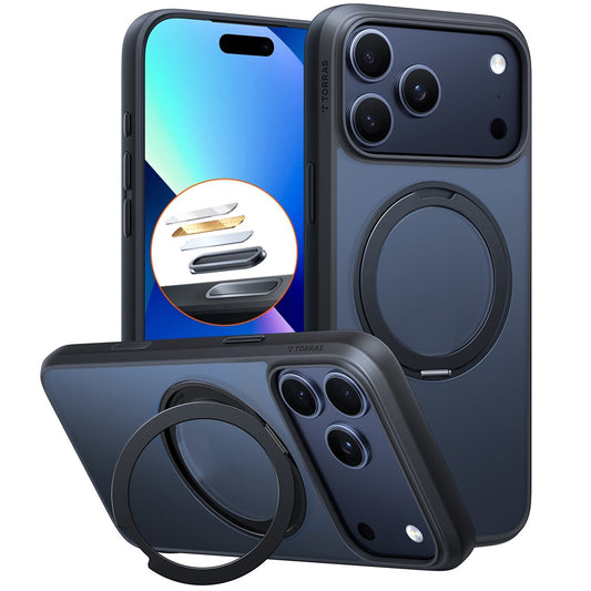 Futrola MagSafe za Apple iPhone 17 Pro Max, Torras, Ostand Pro, Crna