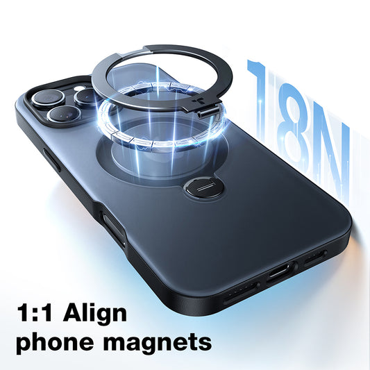 Futrola MagSafe za Apple iPhone 17 Pro Max, Torras, Ostand Spin, Crna