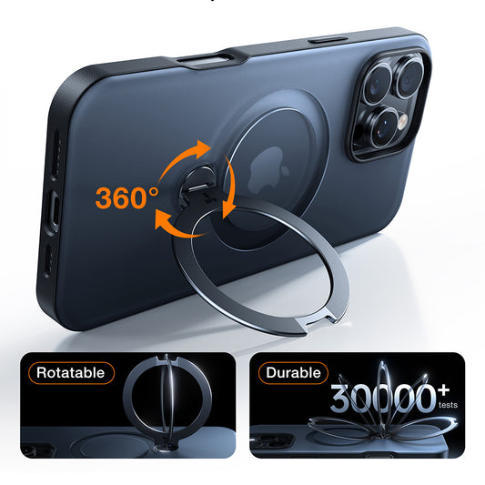 Futrola MagSafe za Apple iPhone 17 Pro Max, Torras, Ostand Spin, Narandžasta