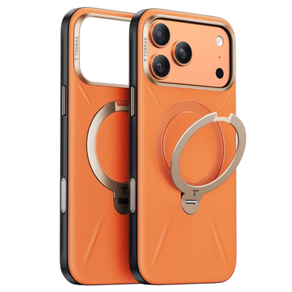 Futrola MagSafe za Apple iPhone 17 Pro Max, Torras, QPRO Leather, Narandžasta