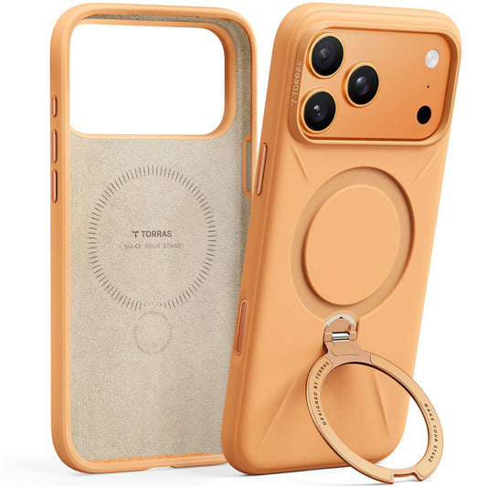 Futrola MagSafe za Apple iPhone 17 Pro Max, Torras, QPRO Silicone, Narandžasta
