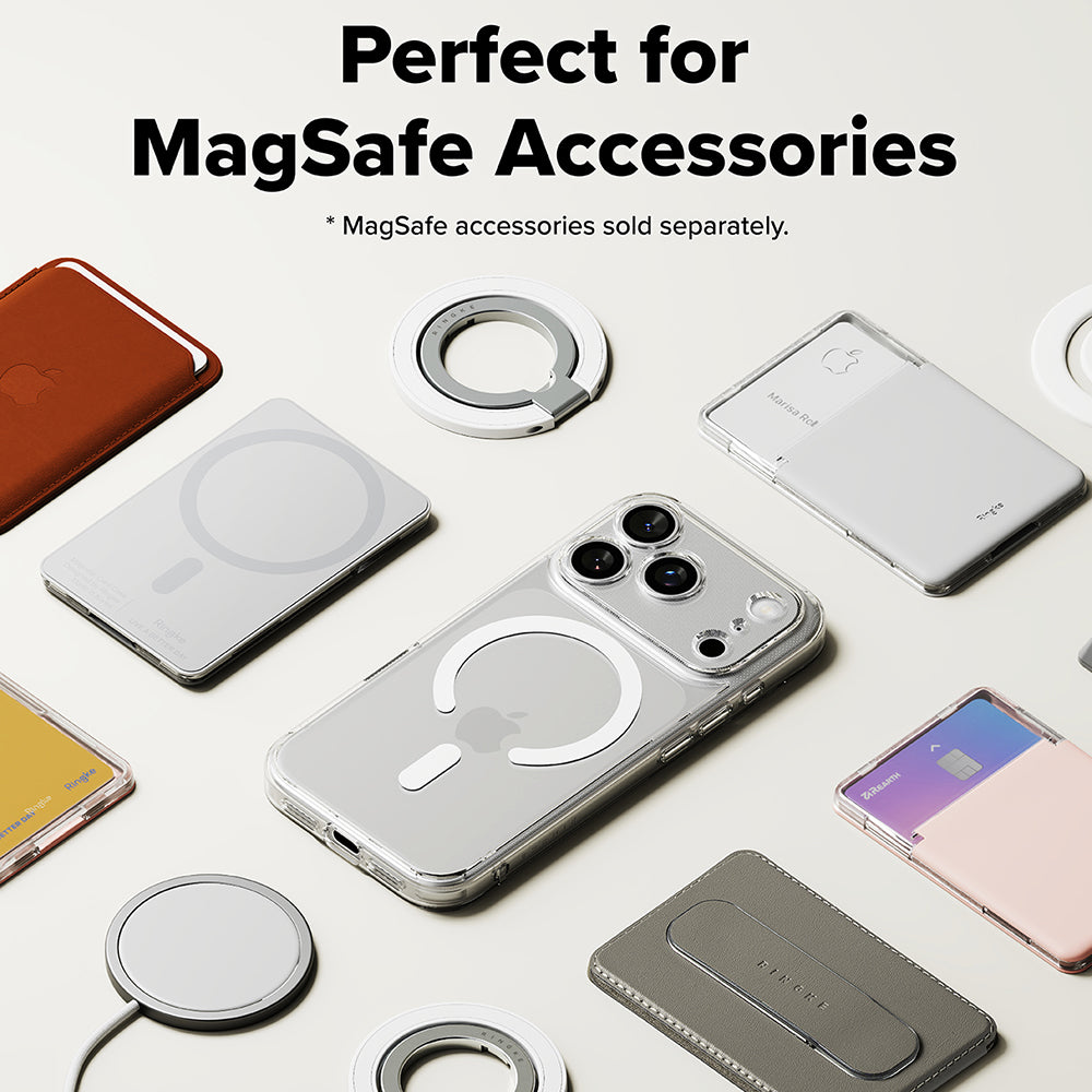 Futrola MagSafe za Apple iPhone 17 Pro, Ringke, Fusion, Mat Transparent