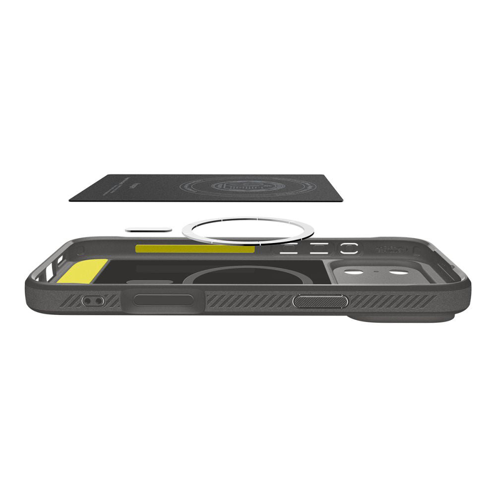 Futrola MagSafe za Apple iPhone 17 Pro, Spigen, Rugged Armor, Siva ACS10330
