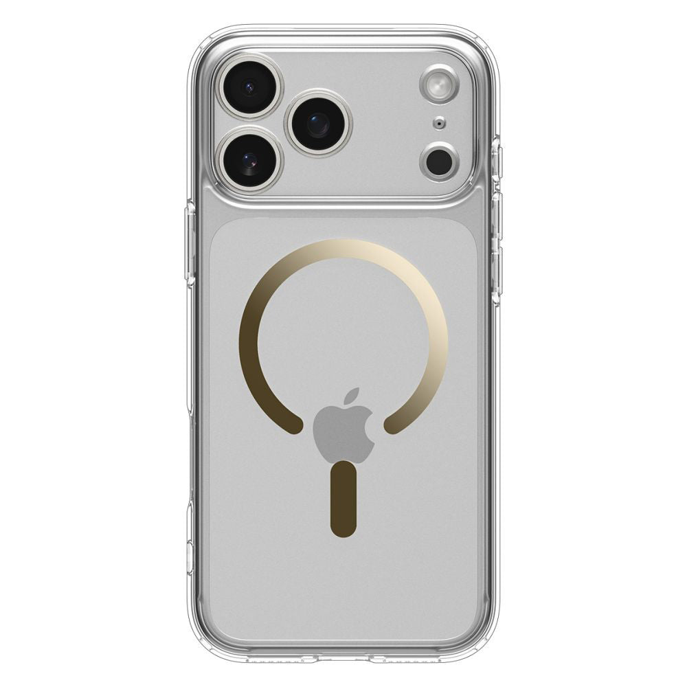 Futrola MagSafe za Apple iPhone 17 Pro, Spigen, Ultra Hybrid, Zlatno Transparentna