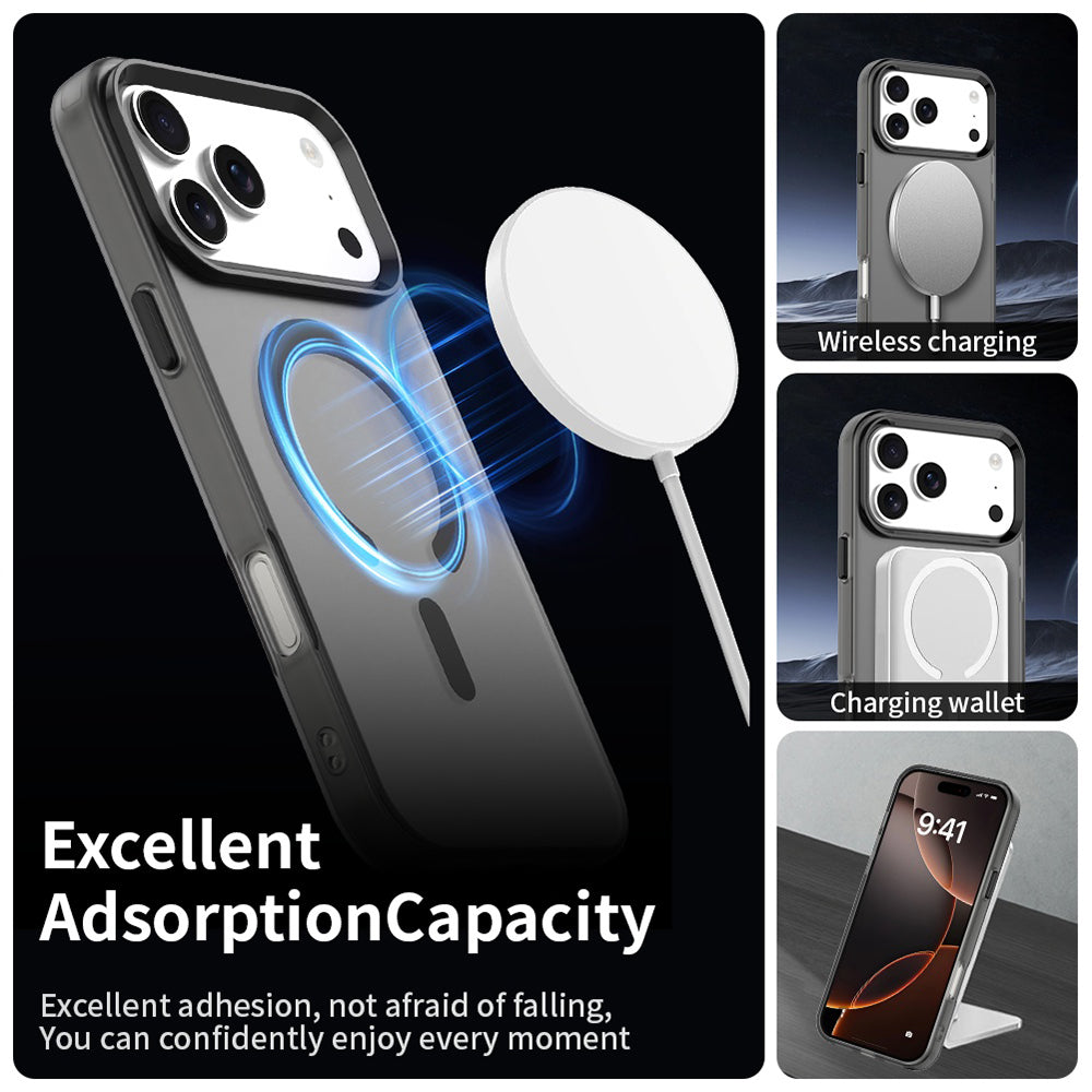 Futrola MagSafe za Apple iPhone 17 Pro, Techsuit, CandyCase, Crna
