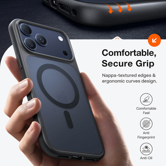 Futrola MagSafe za Apple iPhone 17 Pro, Torras, Guardian, Crna