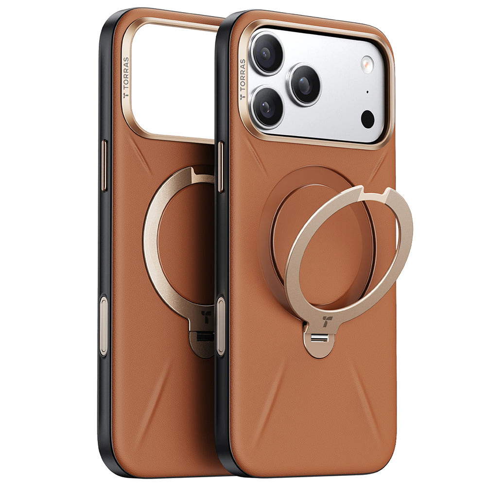 Futrola MagSafe za Apple iPhone 17 Pro, Torras, QPRO Leather, Braon