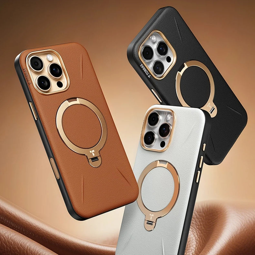 Futrola MagSafe za Apple iPhone 17 Pro, Torras, QPRO Leather, Braon