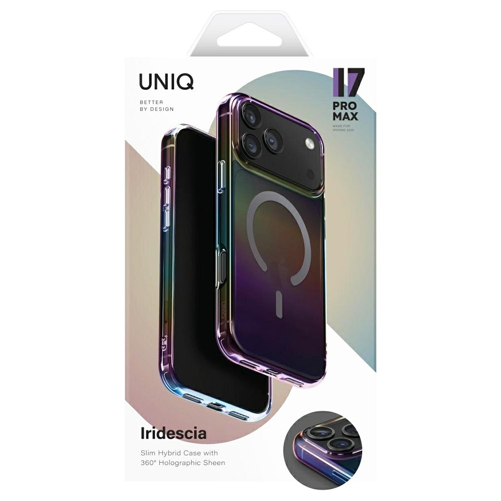 Futrola MagSafe za Apple iPhone 17 Pro, UNIQ, Iridescia MagClick, Aurora