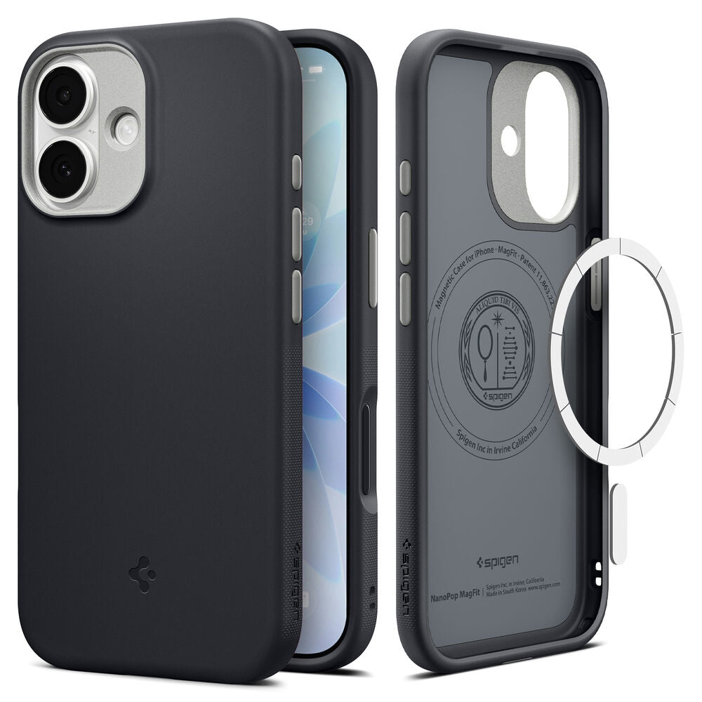 Husa MagSafe za Apple iPhone 17, Spigen, Caseology Nano Pop, Crna ACS10366