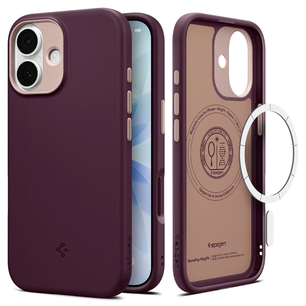Husa MagSafe za Apple iPhone 17, Spigen, Caseology Nano Pop, Višnja ACS10365
