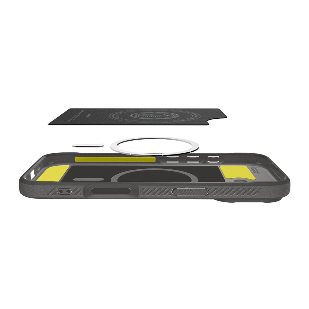 MagSafe futrola za Apple iPhone 17, Spigen, Rugged Armor, Siva ACS10368