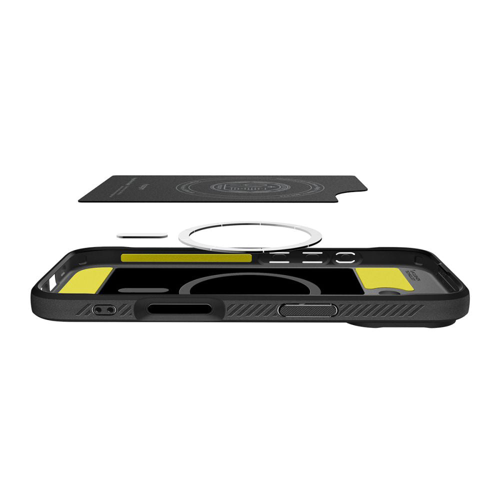 Futrola MagSafe za Apple iPhone 17, Spigen, Rugged Armor, Mat Crna ACS10367